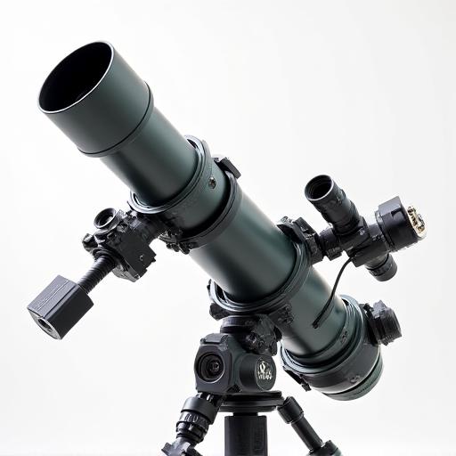 カメラが取り付けられた天体写真撮影用セット